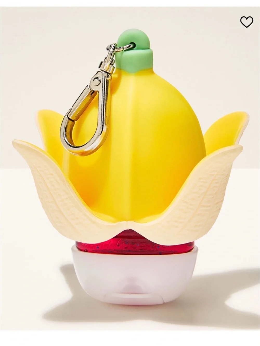 Bath & Body Works Yellow Banana Keychain Hand Sanitizer Holder - Picture 1 of 1